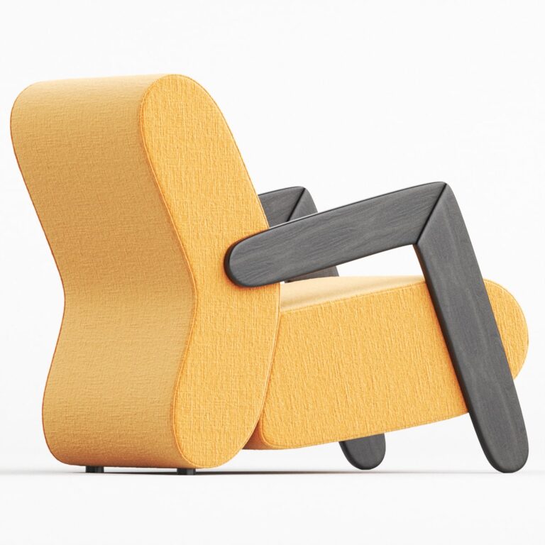 Modern BASE Easy Armchair (320383) 3D model - Download 3D model Modern ...