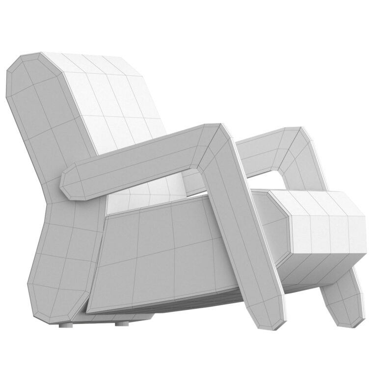 Modern BASE Easy Armchair (320383) 3D model - Download 3D model Modern ...