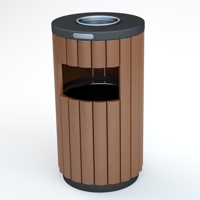 Outdoor Trash Can 01 (320743), 3d model 1