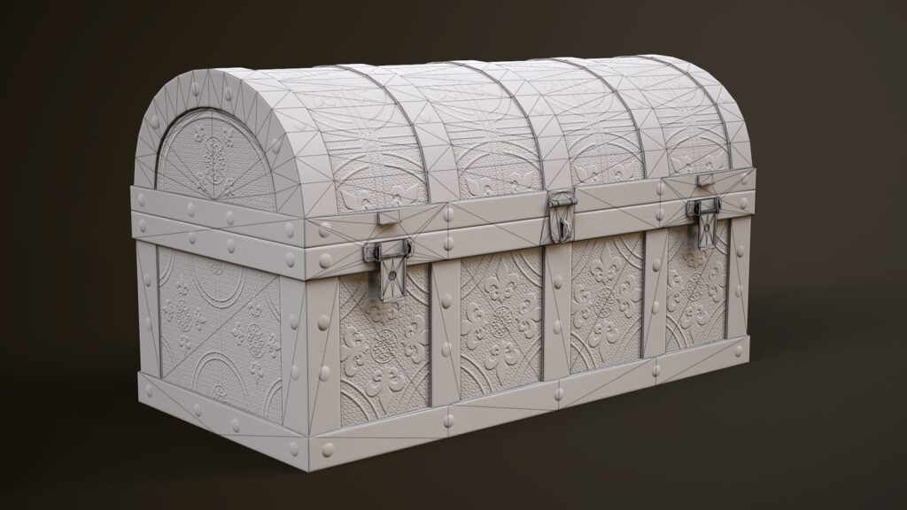 Medieval Chest Asset (320748) 3D model - Download 3D model Medieval ...