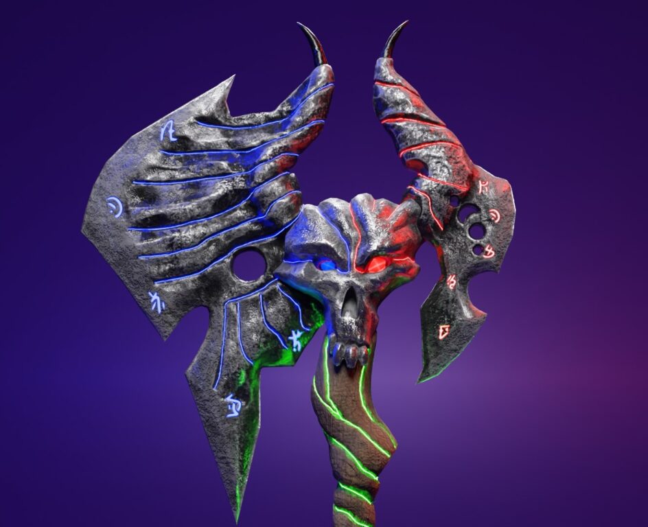 Magic axe (320875) 3D model - Download 3D model Magic axe (320875 ...