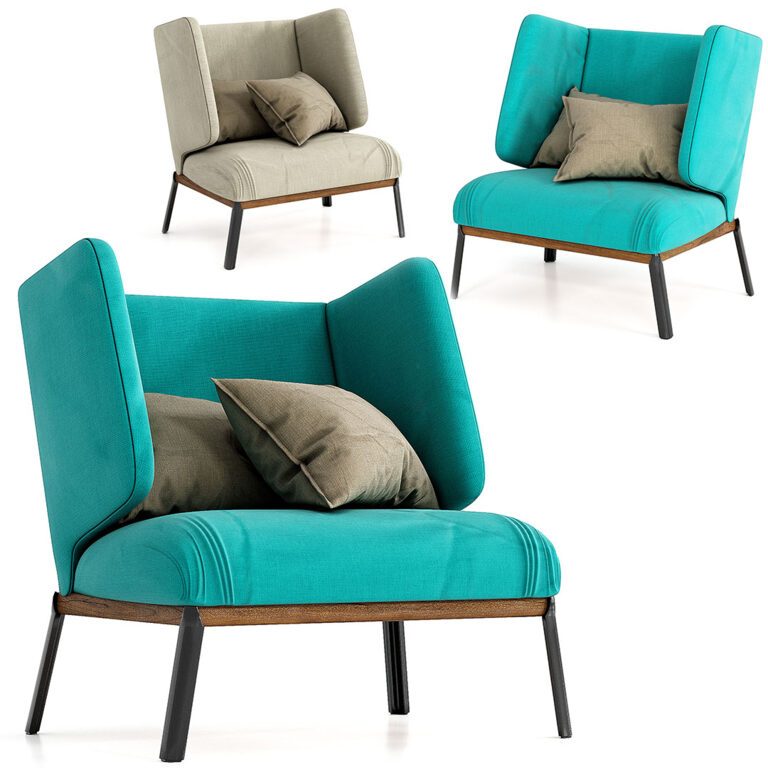 Arflex Hug Armchair (320921) 3D model - Download 3D model Arflex Hug ...