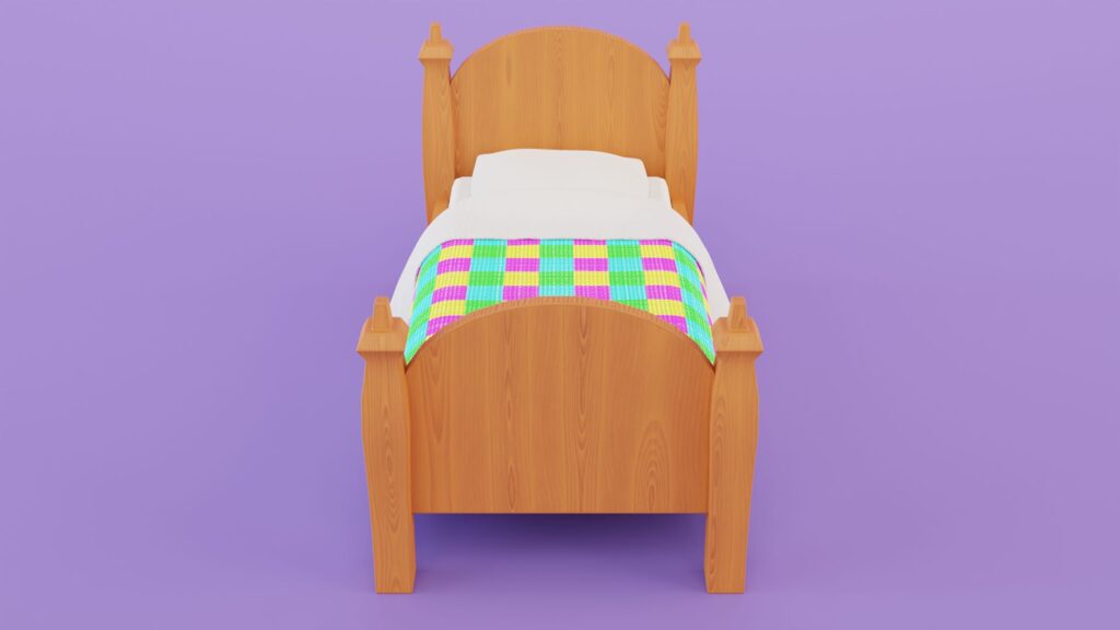 Stylized Bed 320951 3d Model Download 3d Model Stylized Bed 320951