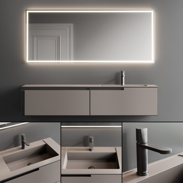 Vanity Unit Set 1 (321226) 3D model - Download 3D model Vanity Unit Set ...