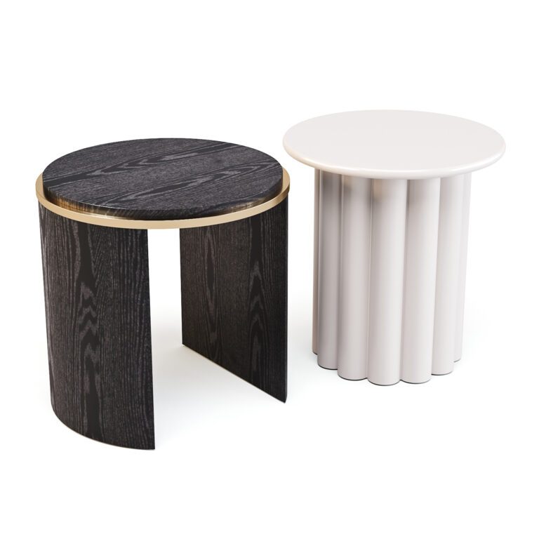 West Elm Bower Step and Hera Side Tables (321609), 3d model 1