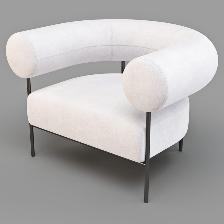 Crate and Barrel Вільямс стілець (321610), 3d модель 1