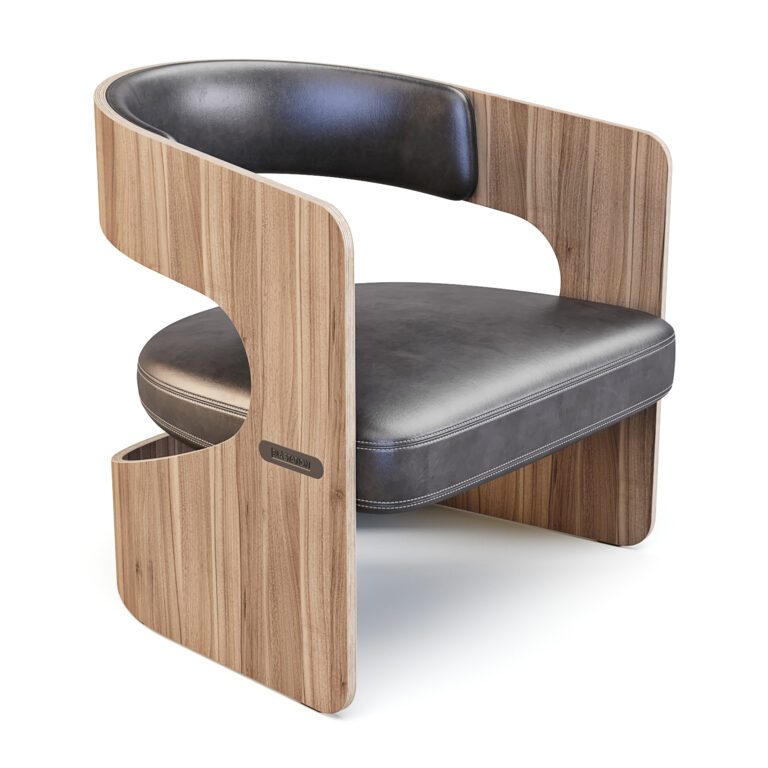 Bla Station Lucky Lounge armchair (321711), 3d model 1