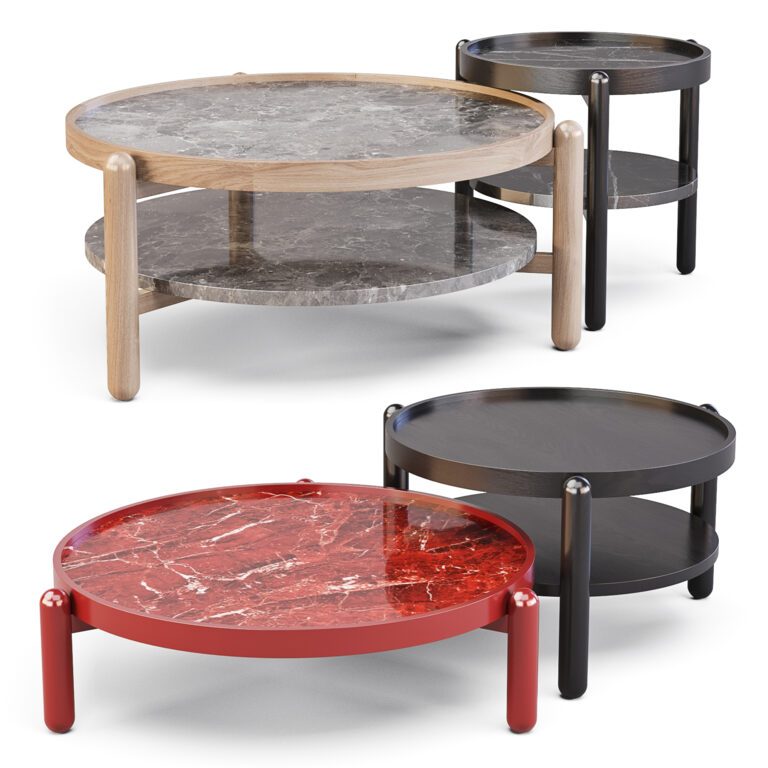 Meridiani Vittorio Coffee Tables Set 02 (321793), 3d model 1