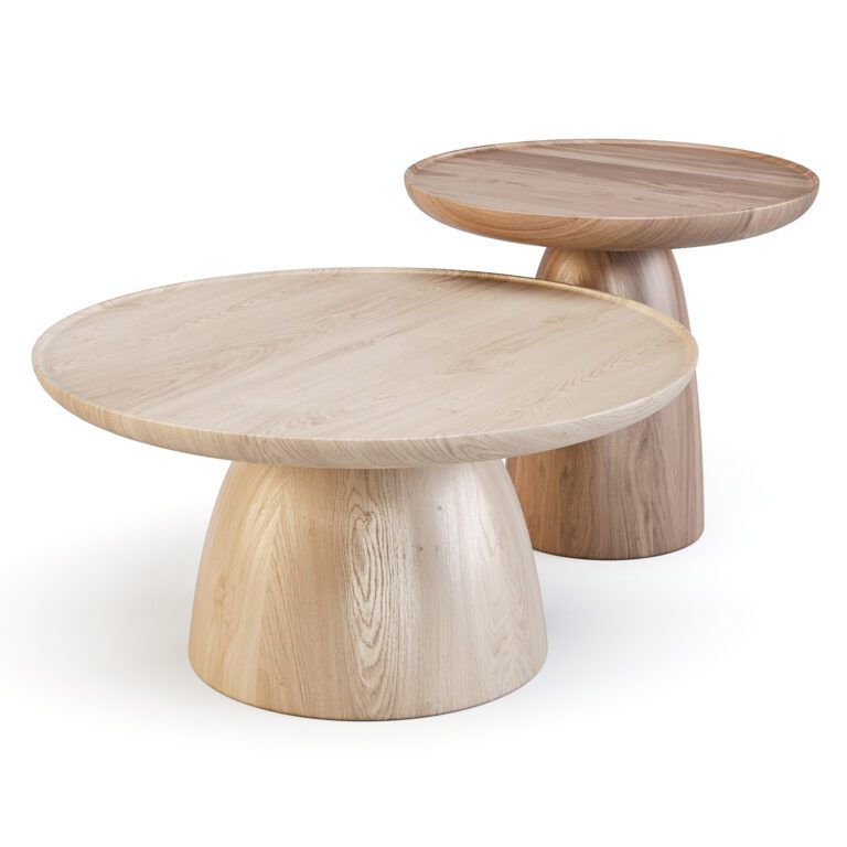 Coffee and Side Table Hrib by Javorina (321815), 3d model 1