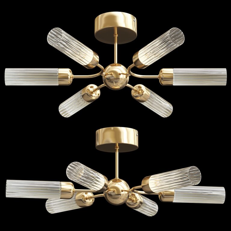 Verona LED Flush Ceiling Light (321988), 3d model 1