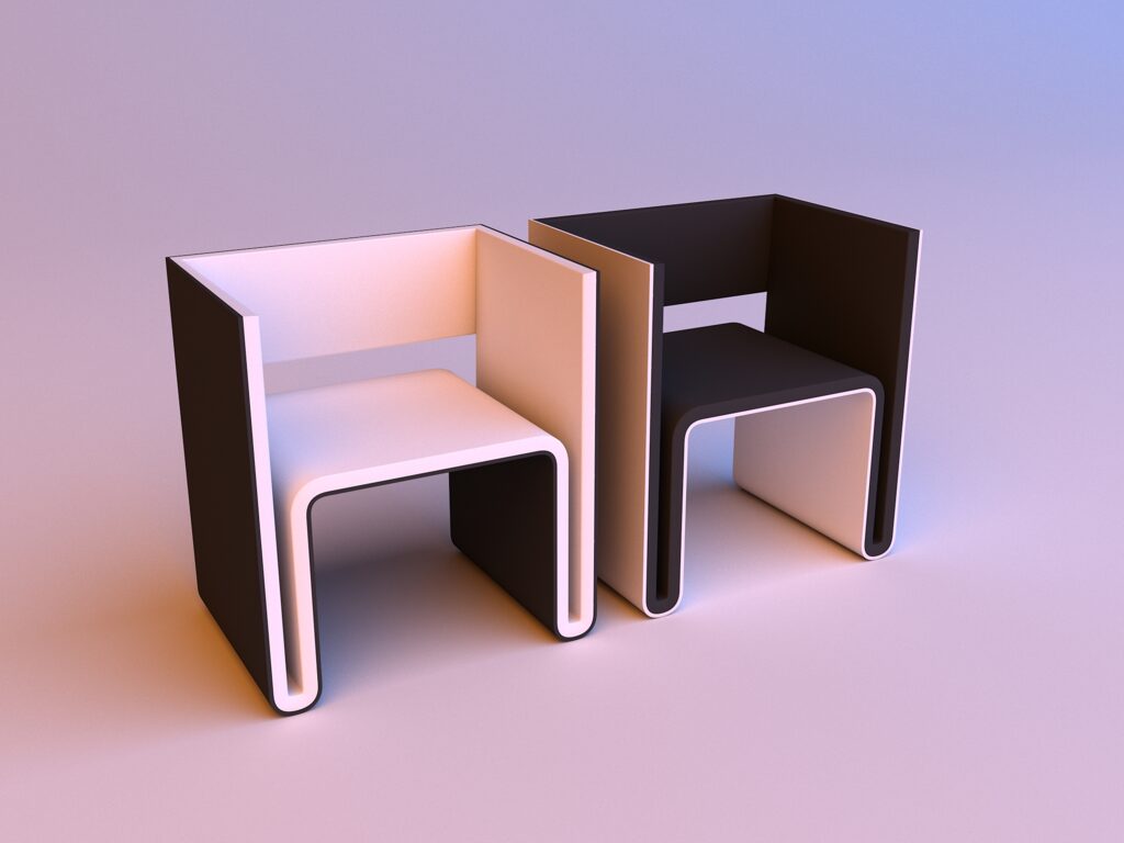 Loft Office chair (322309), 3д модель 1
