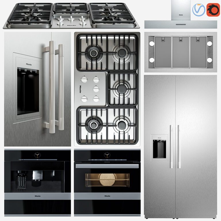Коллекция бытовой техники Miele (322559), 3д модель 1