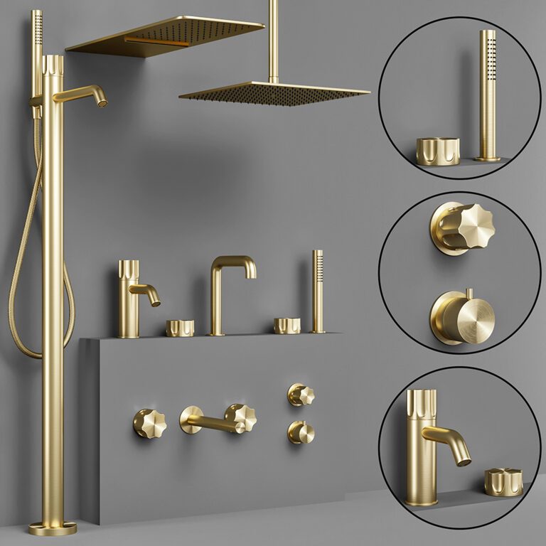 Quadro modo bathroom faucets set 2 (322573) 3D model - Download 3D ...