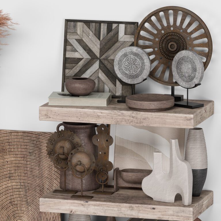 Decorative Set Rustic style 03 (324981) 3D model - Download 3D model ...