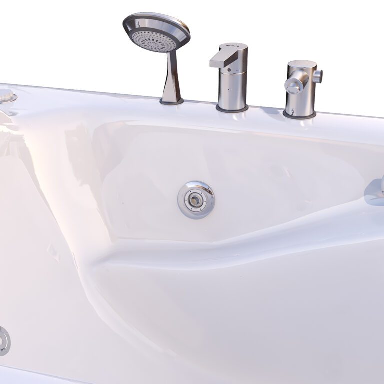 Bathtub 3D models - Whirlpool bath system: with hydromassage | 3d-baza.com