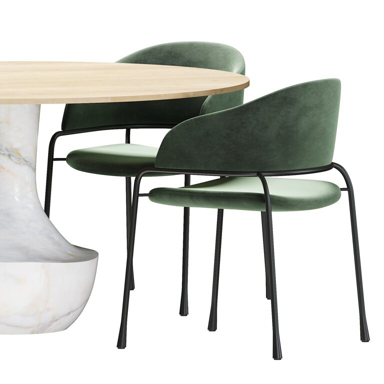 Fast Chair Potocco Fast chair and Anfora table (325006) 3D model - Download 3D ...