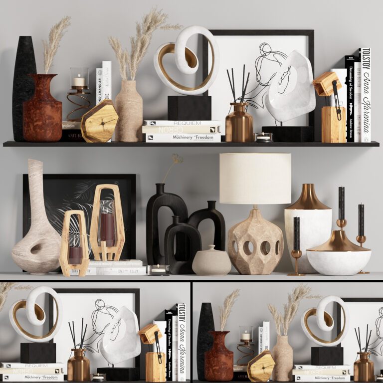 Decorative set 01 (325333) 3D model - Download 3D model Decorative set ...