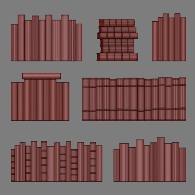 Classic Books 29 (325340) 3D model - Download 3D model Classic Books 29 ...