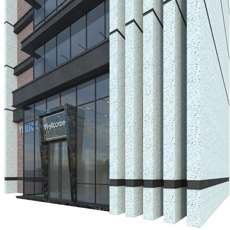 Modern office building No. 3 (325516) 3D model - Download 3D model ...