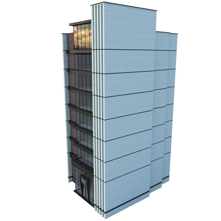 Modern office building No. 3 (325516) 3D model - Download 3D model ...