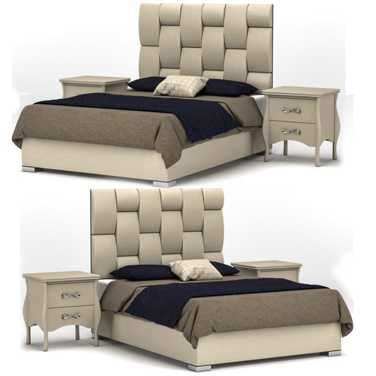 Bed Zurich (325767), 3d model 1