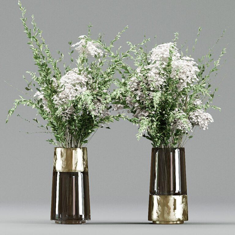 Колекція букетів 12 - Декоративні квіти і гілки (326159), 3d модель 1