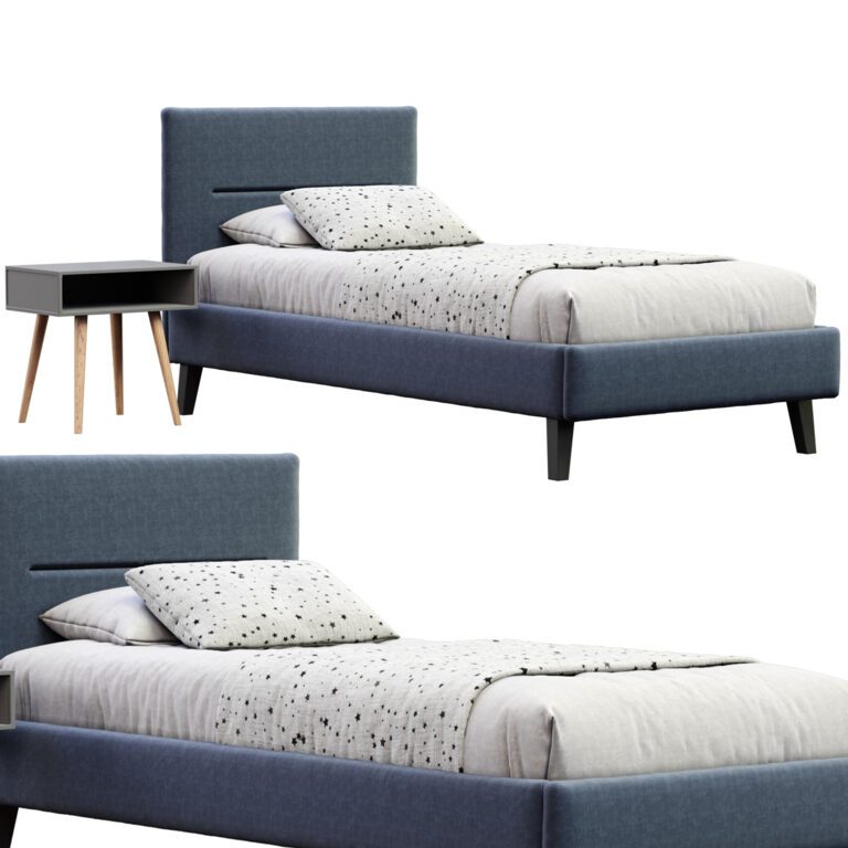 Pail Single Bed  (328620), 3d model 1