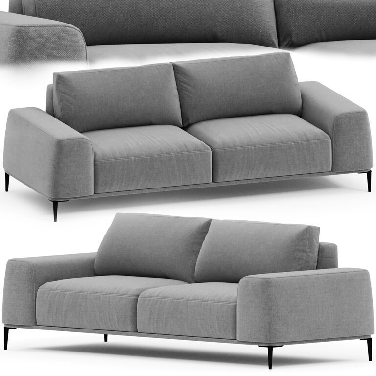EICHHOLTZ LOUNGE SOFA MONTADO 2 Seater (328733), 3d model 1