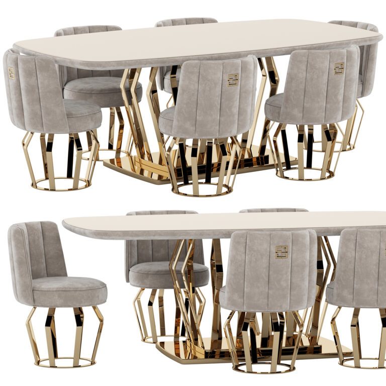 Dining Set Fertini Casa Luxury Signature (329130), 3d model 1