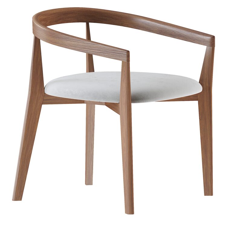329783 Cullen Shiitake Oceana Round Back Dining Chair (329783) 3D model ...