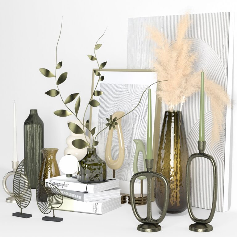 Decorative set 01 (329839) 3D model - Download 3D model Decorative set ...