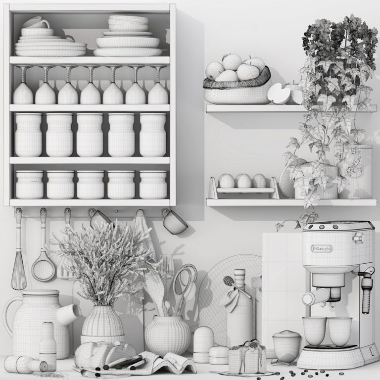 Kitchen Accessories 10 (330001) 3D model - Download 3D model Kitchen ...