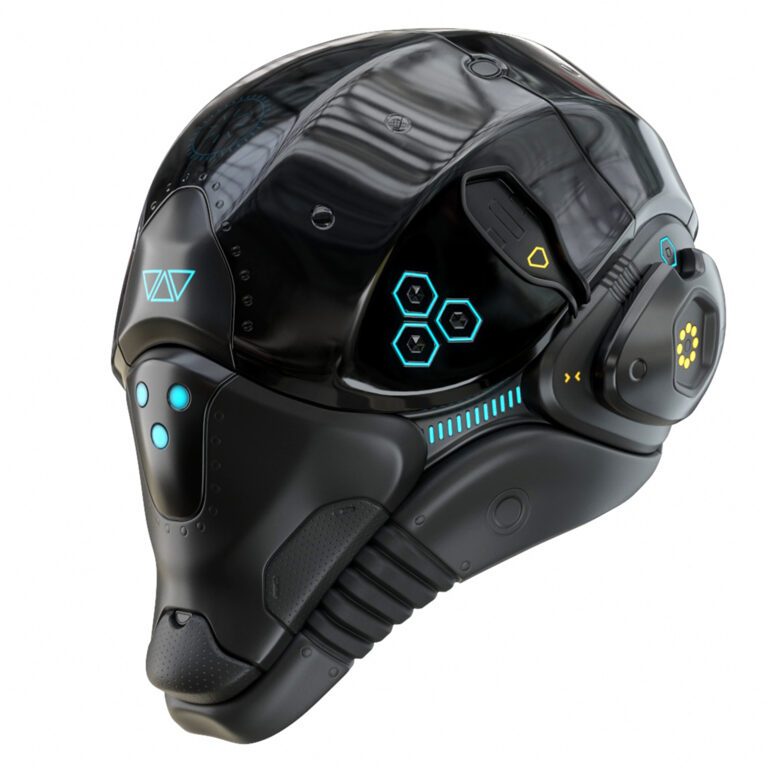 Sci-Fi Helmet 2 (330296), 3d model 1