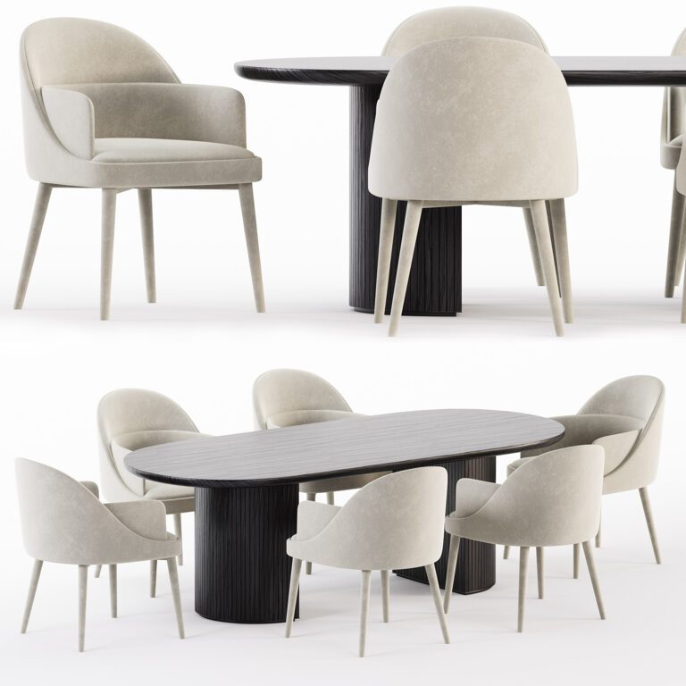 Dining chair set (330327), 3d model 1