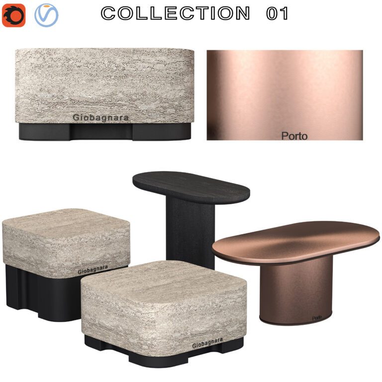 COLLECTION side table 01 (330462) 3D model - Download 3D model ...