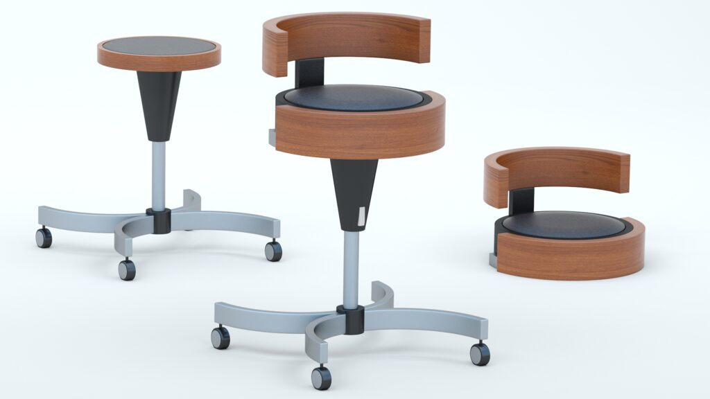 D Tach chair (330494), 3d model 1