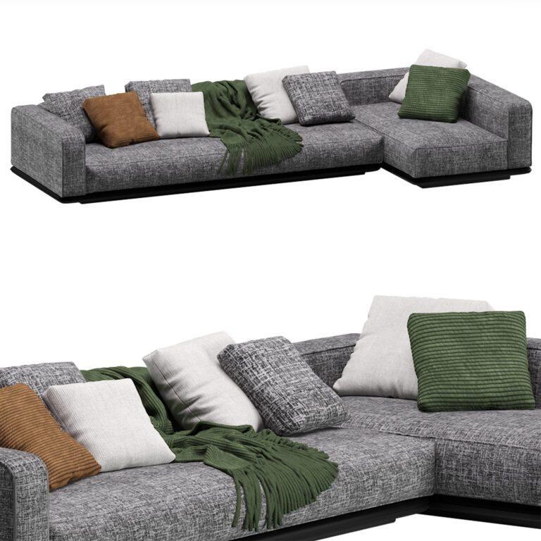 Minotti Horizonte Modular Sofa (330802) 3D model - Download 3D model ...