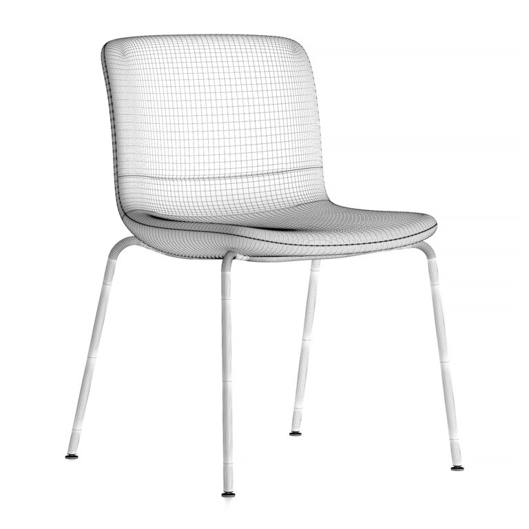 Hal Soft Tube Stackable Chair (330806) 3D model - Download 3D model Hal ...