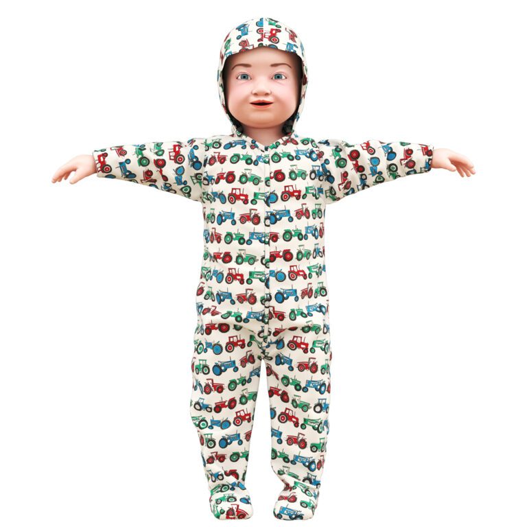 Baby T-pose (330863), 3d model 1