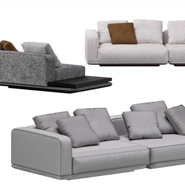 Minotti Horizonte Modular Sofa 08 (331060) 3D model - Download 3D model ...