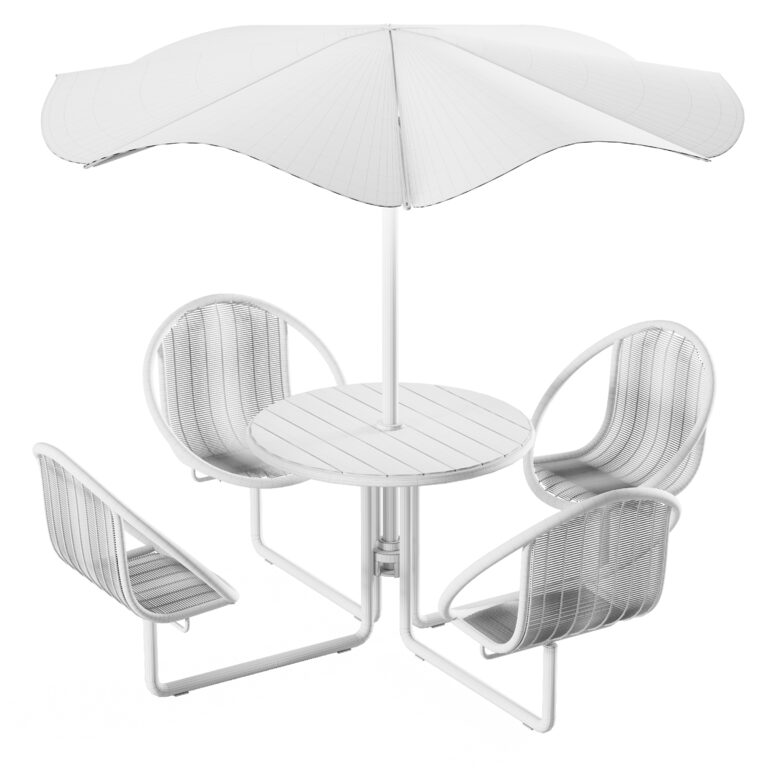 Carousel Table Top View Rendering Carousel Picnic Table (331588) 3D model - Download 3D model Carousel ...
