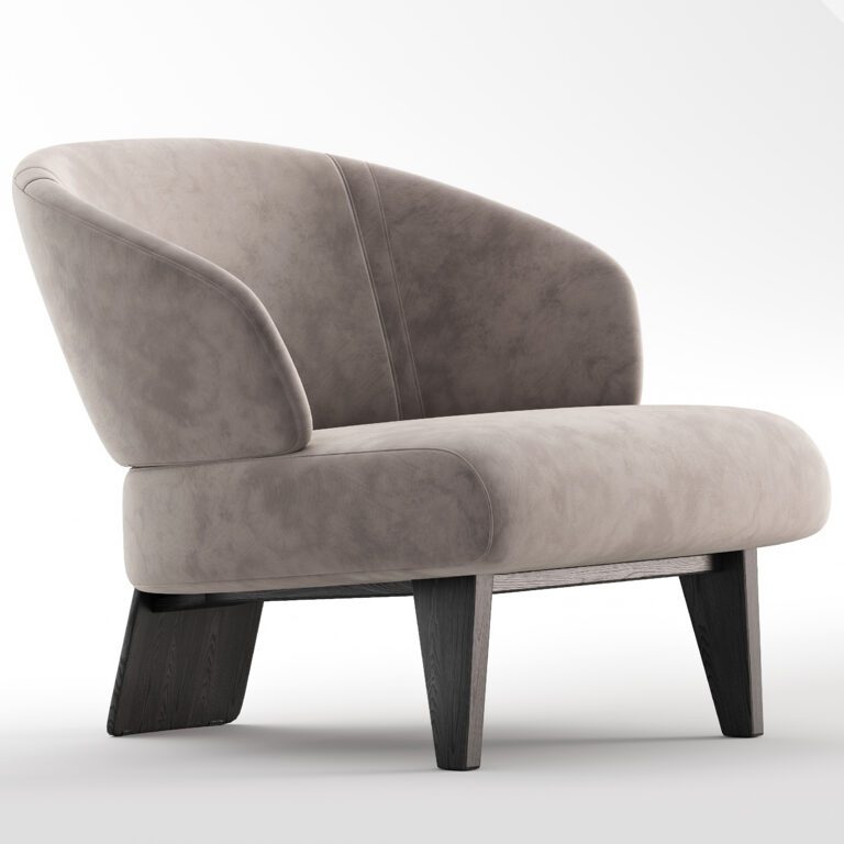Minotti Reeven REEVES armchair by Minotti (331712) 3D model - Download 3D model REEVES ...
