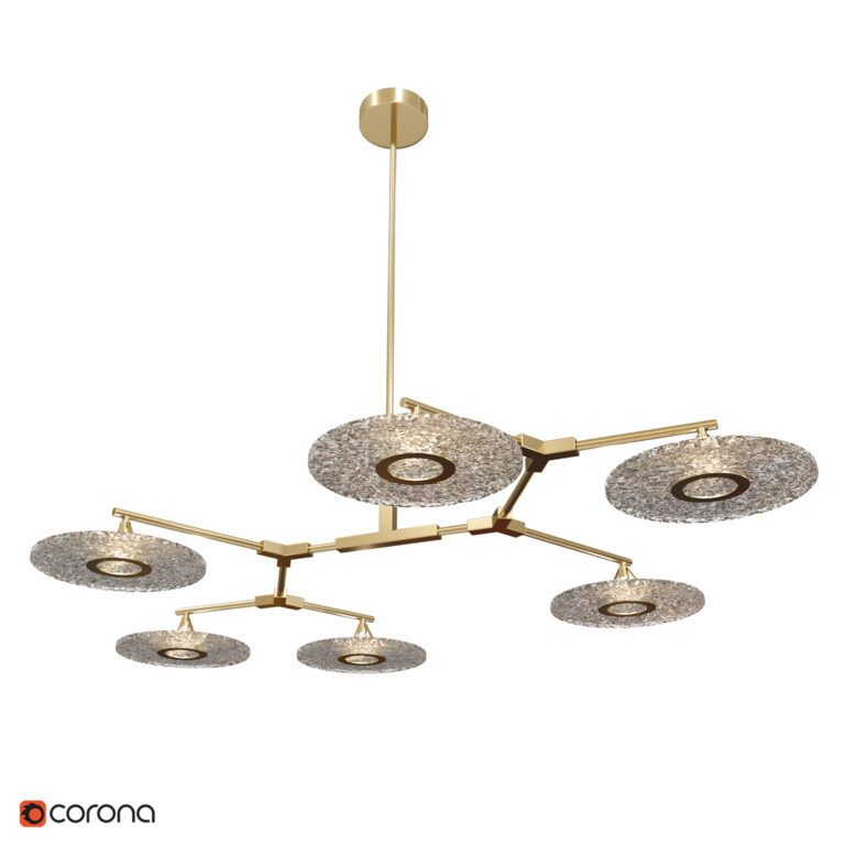 RITA Chandelier з лампами 6 типу B (332263), 3d модель 1