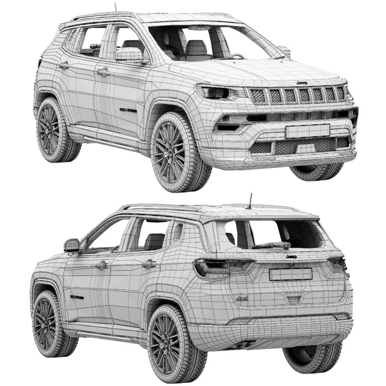 Jeep Compass Vector File Jeep Compass (332740) 3D model - Download 3D model Jeep Compass (332740 ...