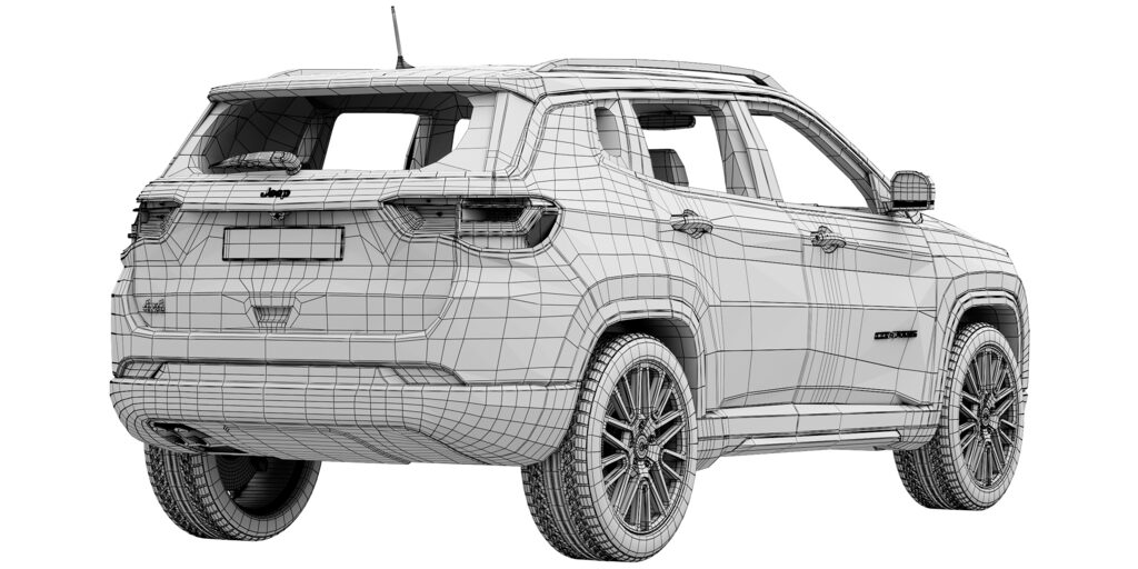 Jeep Compass Vector File Jeep Compass (332740) 3D model - Download 3D model Jeep Compass (332740 ...