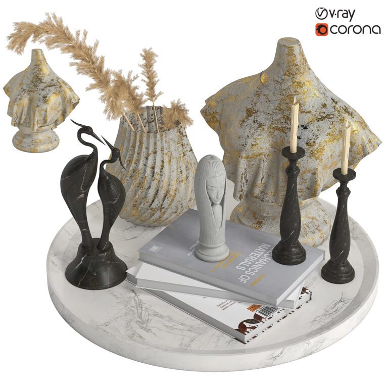 Decorative set (333152) 3D model - Download 3D model Decorative set ...