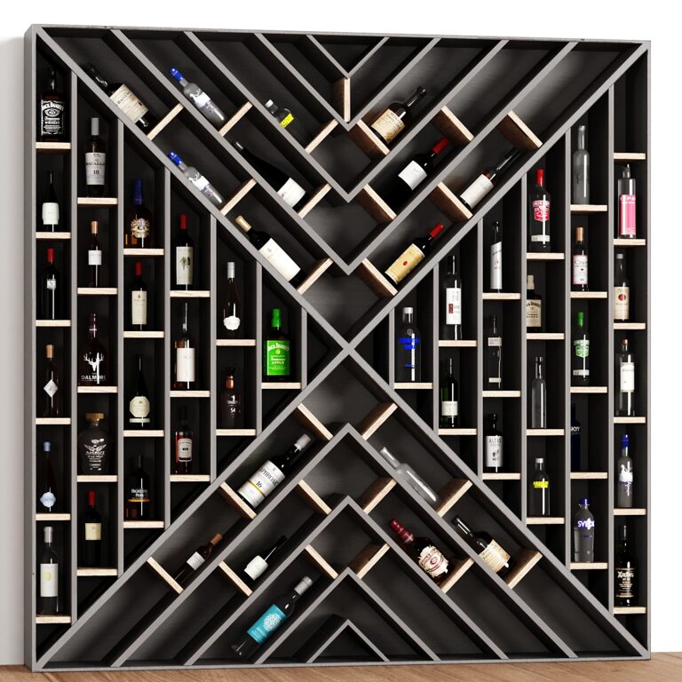Bottles Rack (333172), 3d model 1