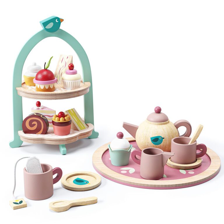 Toy Tender Leaf Birdie Tea Set (333518), 3d model 1