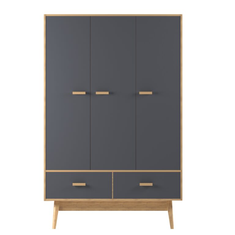 The Nordic-3 Dark Floating Wardrobe (335070), 3d модель 1