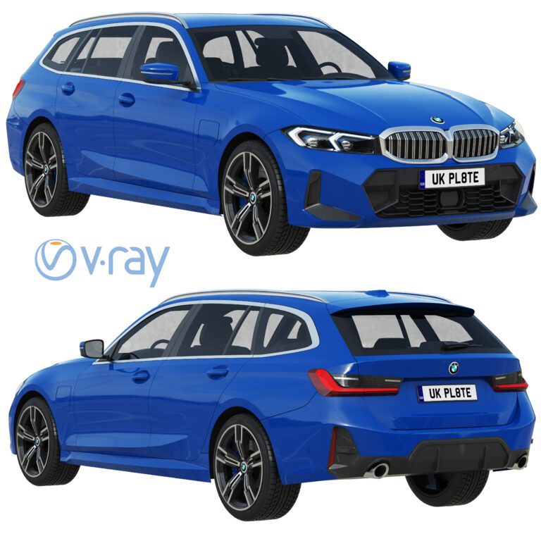 BMW 3-Series Touring (335386) 3D model - Download 3D model BMW 3-Series ...